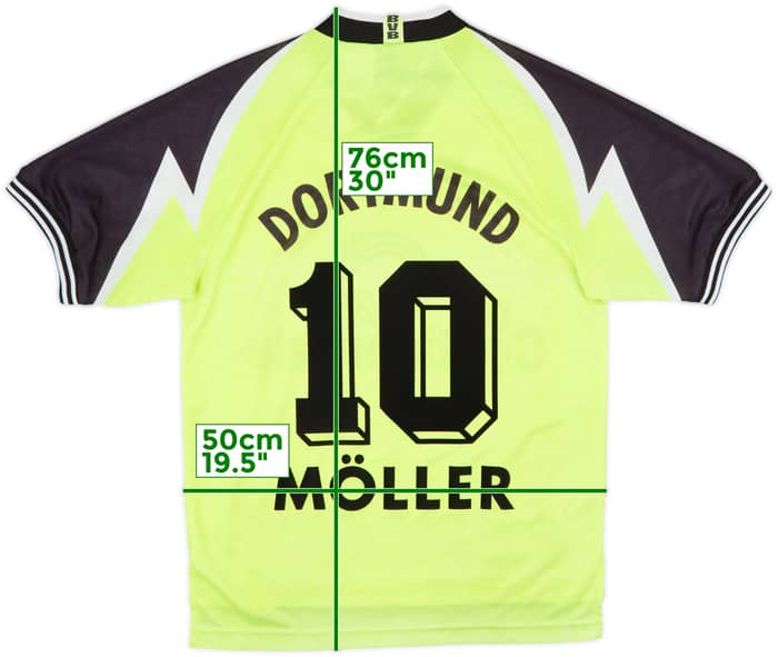 1995-96 Borussia Dortmund Home Shirt Moller #10 - 8/10 - (S)