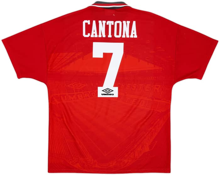 1994-96 Manchester United Home Shirt Cantona #7 - 6/10 - (L)