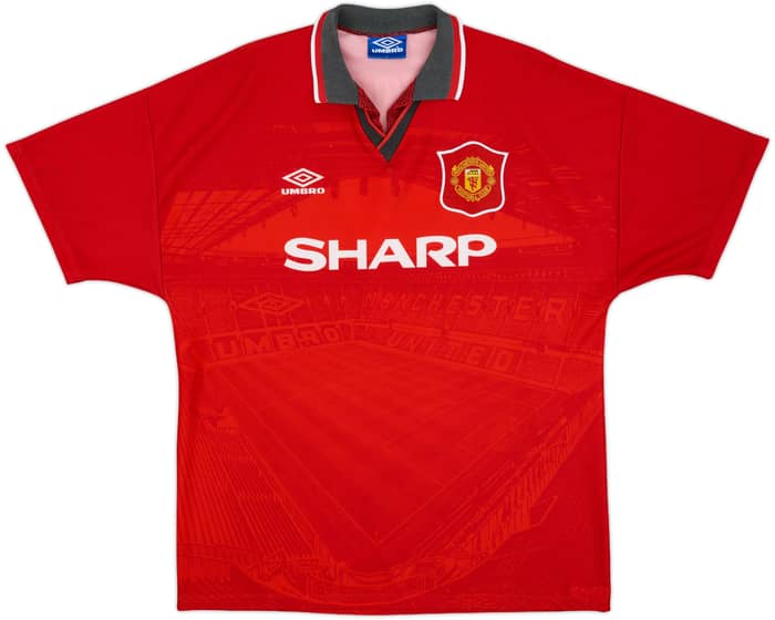 1994-96 Manchester United Home Shirt Cantona #7 - 6/10 - (L)