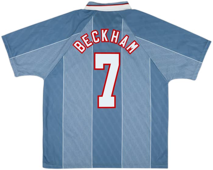 1996-97 England Away Shirt Beckham #7 - 10/10 - (XL)