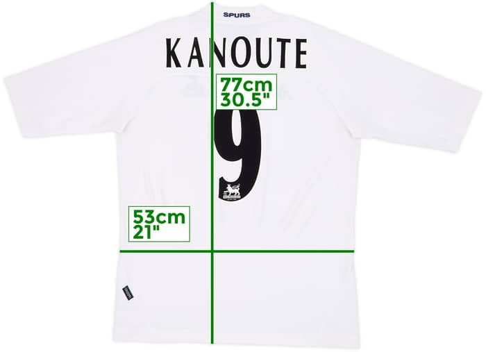 2004-05 Tottenham Home Shirt Kanoute #9 - 7/10 - (XXL)