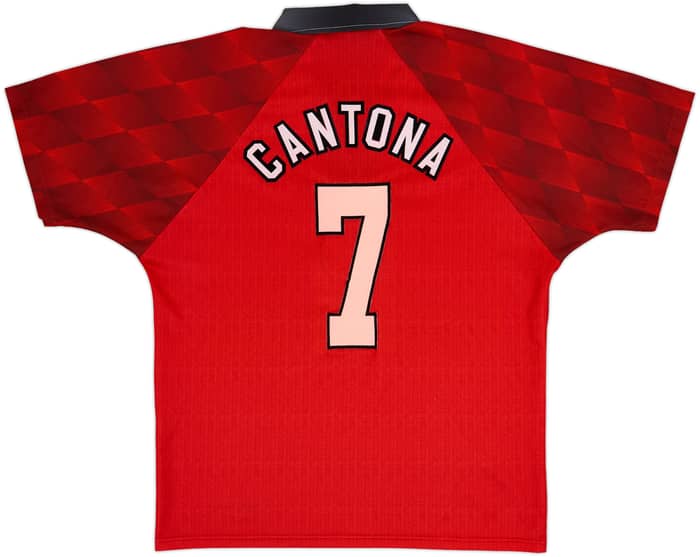 1996-98 Manchester United Home Shirt Cantona #7 - 6/10 - (M)