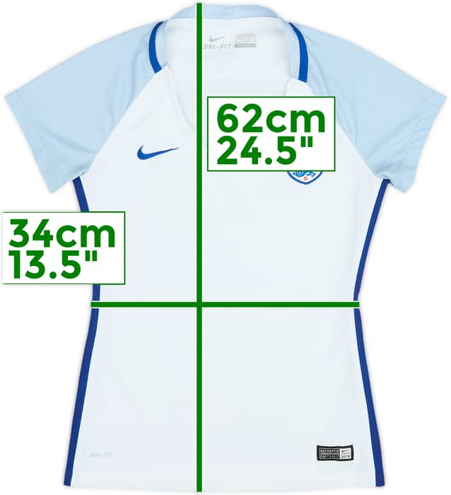 Camiseta de local de Inglaterra 2016-17 - 9/10 - (Mujeres XS)