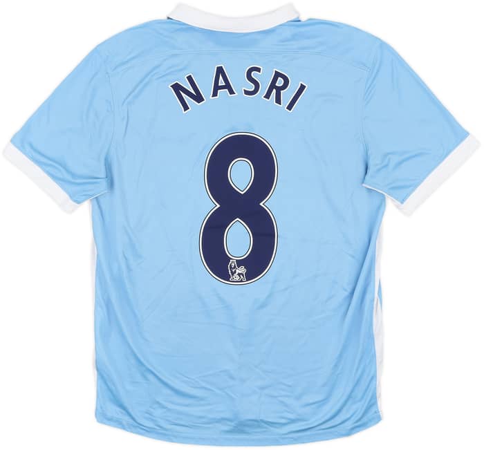 2015-16 Manchester City Home Shirt Nasri #8 - 6/10 - (L)