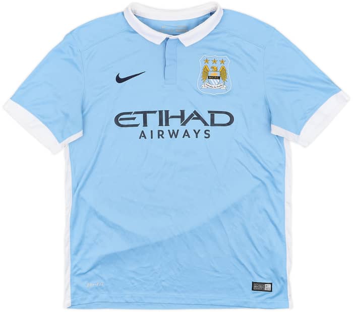 2015-16 Manchester City Home Shirt Nasri #8 - 6/10 - (L)