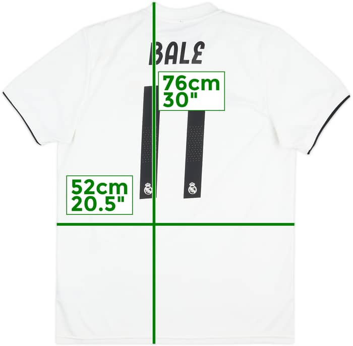 2018-19 Real Madrid Home Shirt Bale #11 - 6/10 - (L)