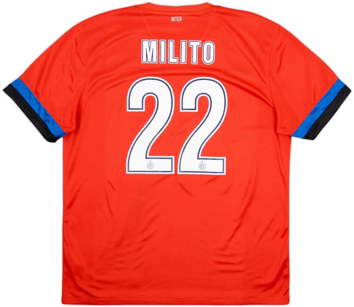 2012-13 Inter Milan Away Shirt Milito #22 - 4/10 - (XL)