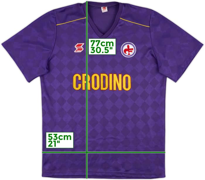 1988-89 Fiorentina Player Issue ABM Training Shirt #6 - 6/10 - (L)
