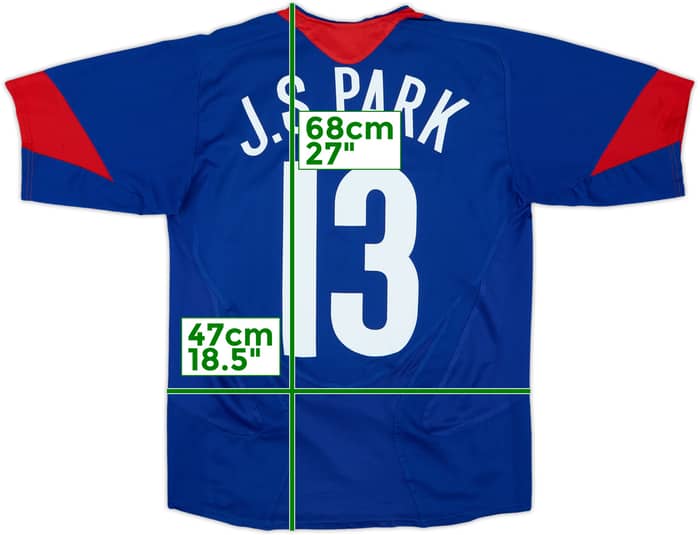 2005-06 Manchester United Away Shirt J.S.Park #13 - 6/10 - (S)