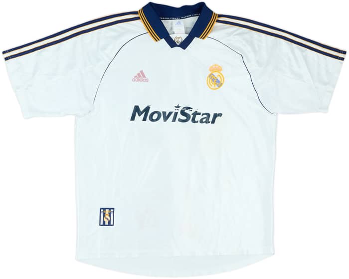 1998-00 Real Madrid Castilla Match Issue Home Shirt #16
