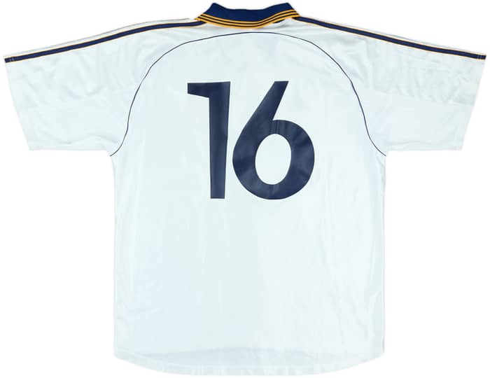 1998-00 Real Madrid Castilla Match Issue Home Shirt #16