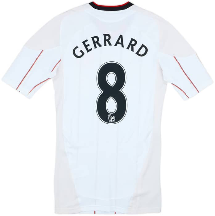2010-11 Liverpool Player Issue Techfit Away Shirt Gerrard #8 - 6/10 - (M)