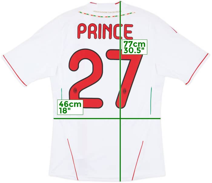 2011-12 AC Milan Away Shirt Prince #27 - 6/10 - (S)