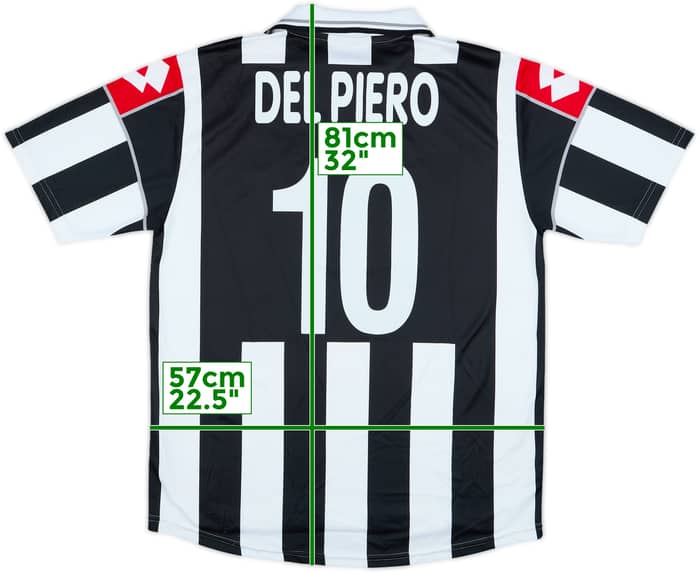 2000-01 Juventus Home Shirt Del Piero #10 - 7/10 - (L)