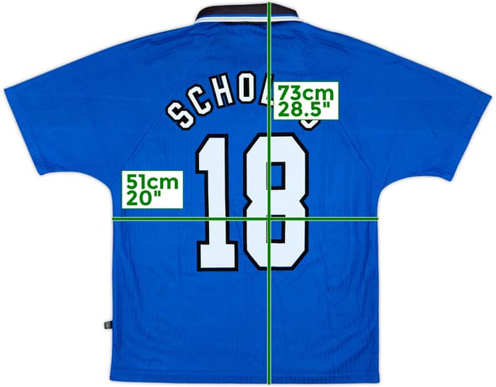 1996-98 Manchester United Third Shirt Scholes #18 - 8/10 - (M)