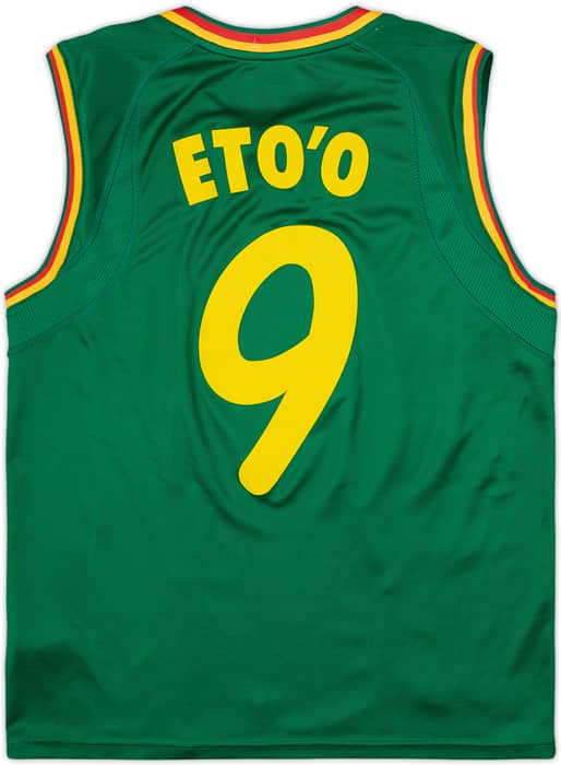 2002 Cameroon Home Vest Shirt Eto'o #9 - 8/10 - (M)
