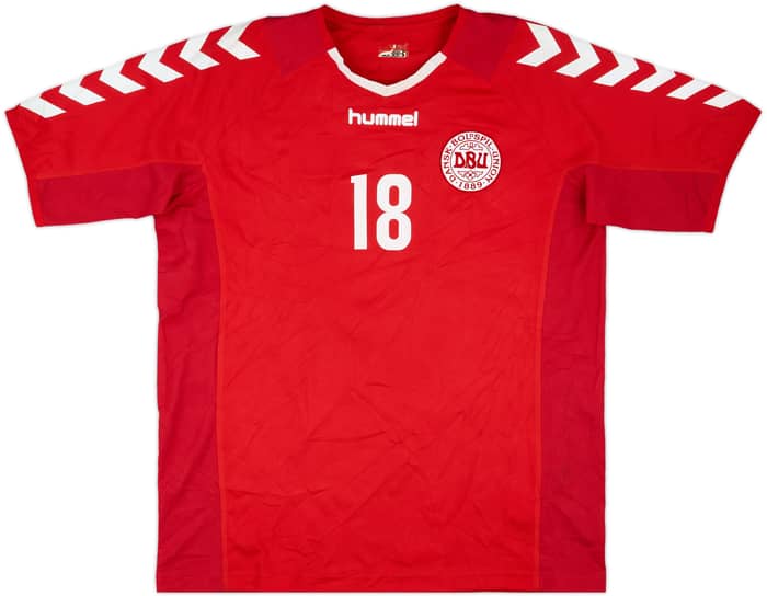 2003-04 Denmark Match Issue Home Shirt #18
