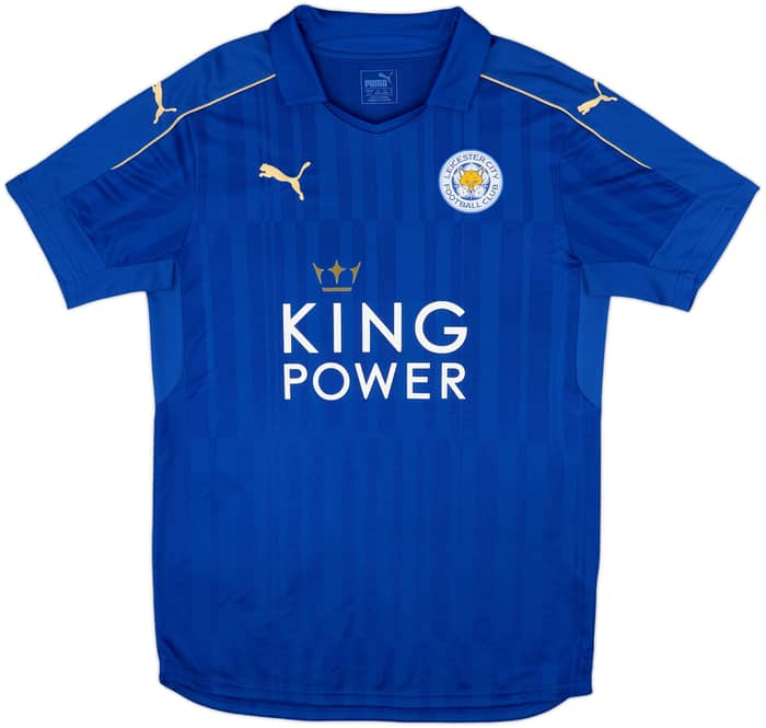 2016-17 Leicester Home Shirt Vardy #9 - 8/10 - (M)