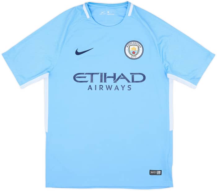2017-18 Manchester City Home Shirt De Bruyne #17 - 9/10 - (M)