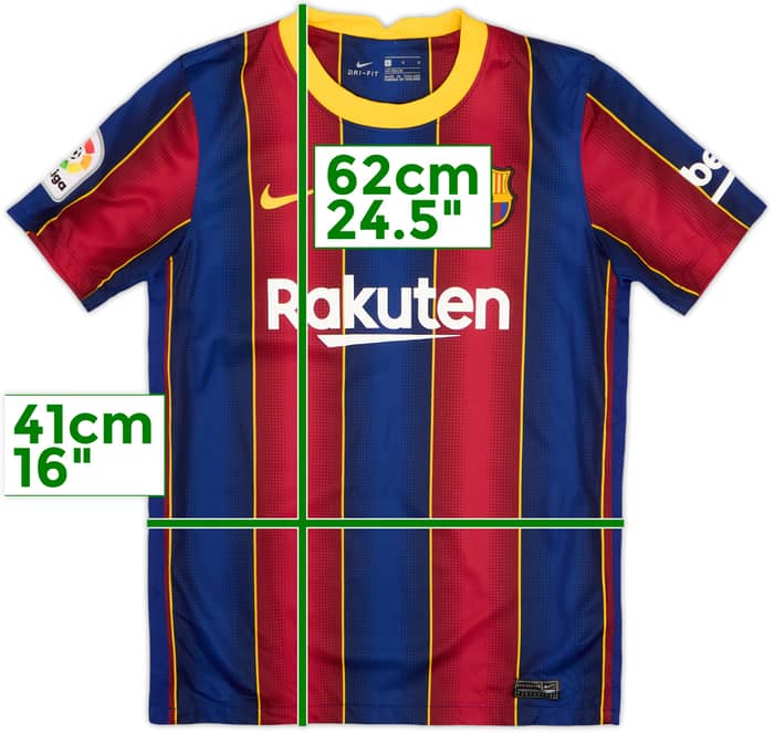 2020-21 Barcelona Home Shirt - 9/10 - (L.Boys)