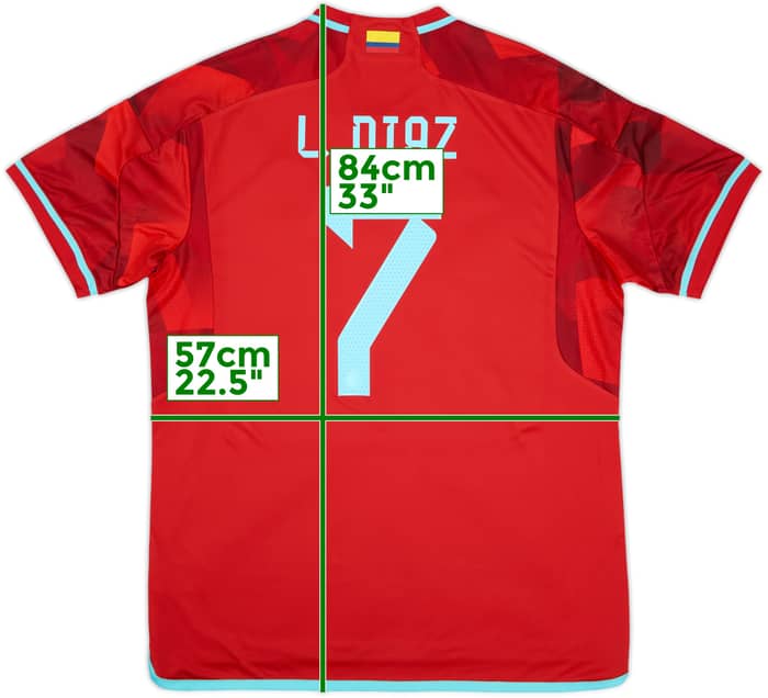 2022-23 Colombia Away Shirt L.Diaz #7 (XL)