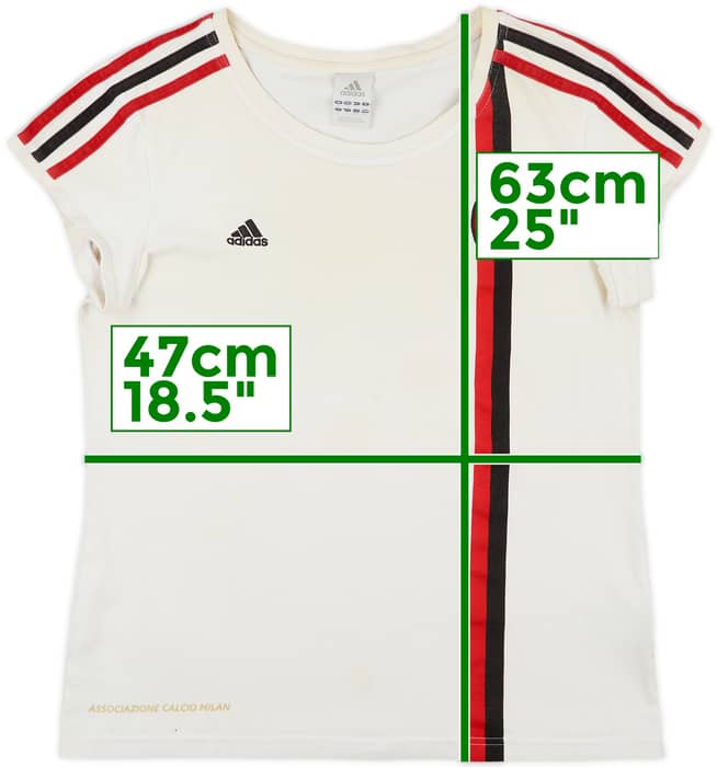 2011-12 AC Milan adidas Cotton Tee - 5/10 - (Women's L)