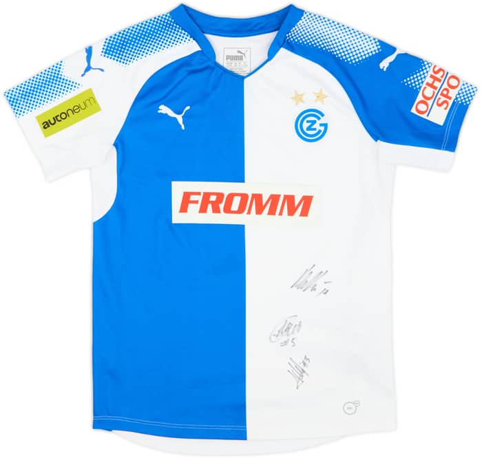 2017-18 Grasshoppers Signed Home Shirt - 9/10 - (11-12 Years)