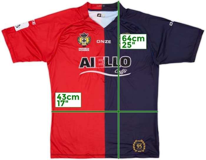 2009-10 Cosenza Youth Match Issue Home Shirt #9