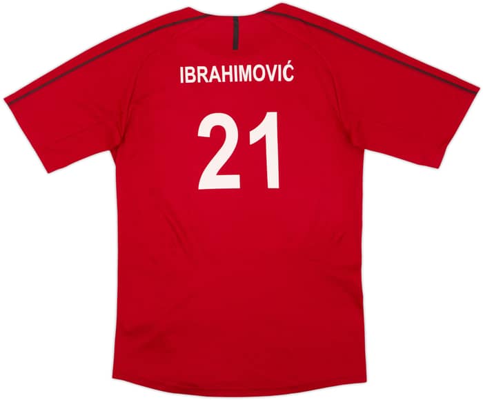 2018-19 AC Milan Puma Training Shirt Ibrahimovic #21 - 9/10 - (M)