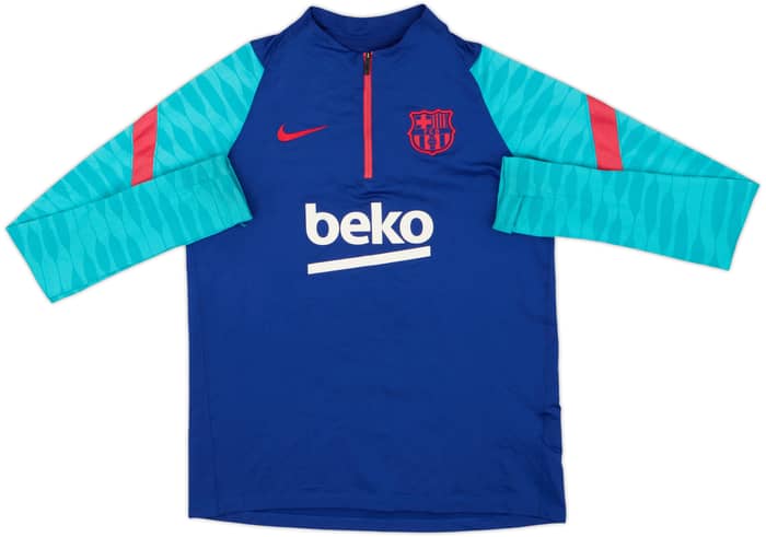 2021-22 Barcelona Nike 1/4 Zip Drill Top - 7/10 - (14-15 Years)