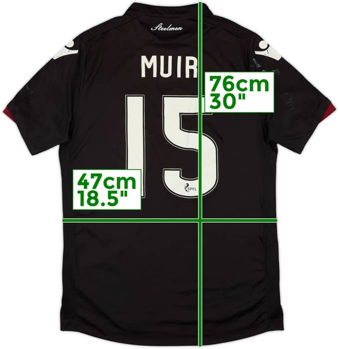 Camiseta de visitante del Motherwell 2017-18 Muir #15 - 6/10 - (M)