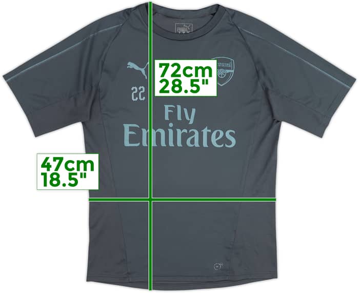2017-18 Arsenal Player Issue Puma Training Shirt #22 - 6/10 - (M)