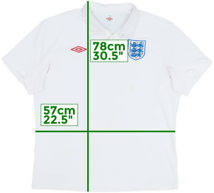 2009-10 England Home Shirt - 5/10 - (XL)