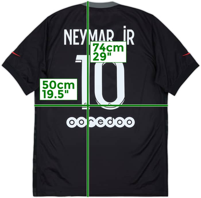2021-22 Paris Saint-Germain Third Shirt Neymar Jr #10 - 6/10 - (M)