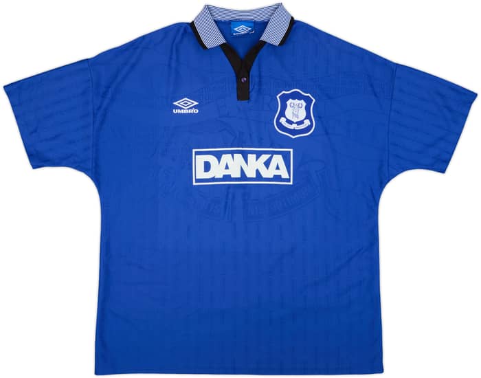 1995-97 Everton Home Shirt #14 - 8/10 - (XXL)