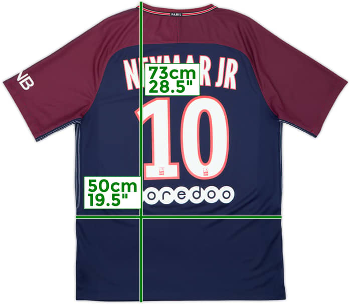 2017-18 Paris Saint-Germain Home Shirt Neymar Jr #10 - 8/10 - (M)