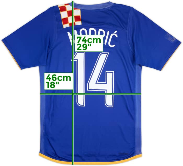 2006-08 Croatia Away Shirt Modric #14 - 6/10 - (M)