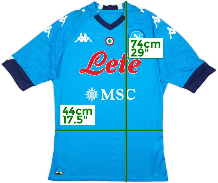 2020-21 Napoli Authentic Home Shirt - 5/10 - (L)