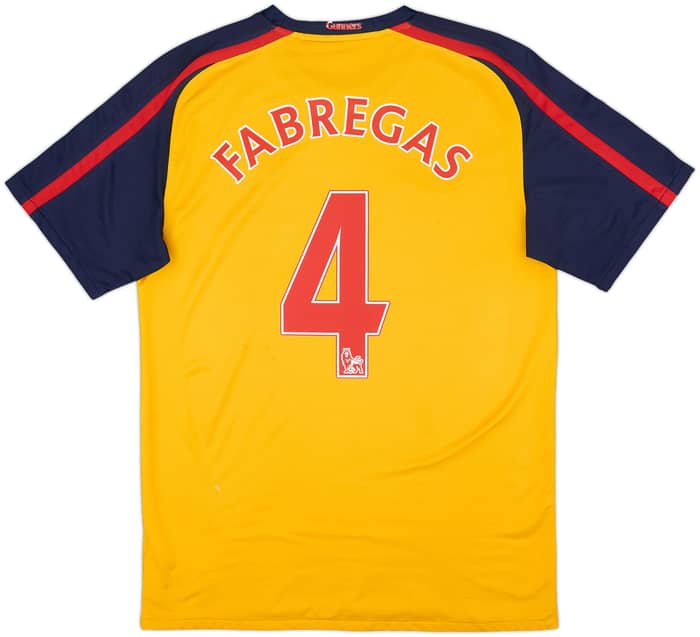 2008-09 Arsenal Away Shirt Fabregas #4 - 4/10 - (M)