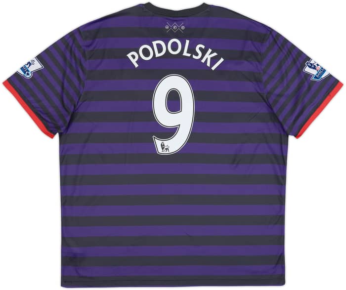 2012-13 Arsenal Away Shirt Podolski #9 - 8/10 - (XXL)