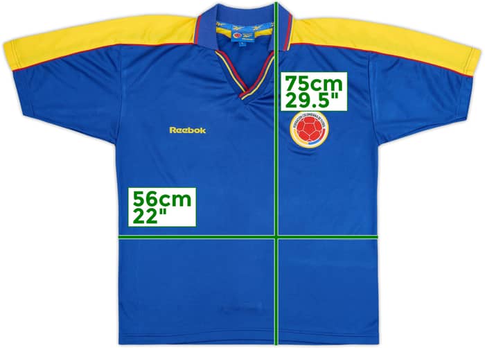 1998-01 Colombia Maillot Extérieur - 8/10 - (L)