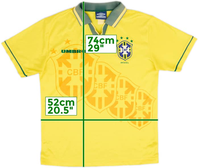 1994 Brazil Home Shirt - 5/10 - (L)