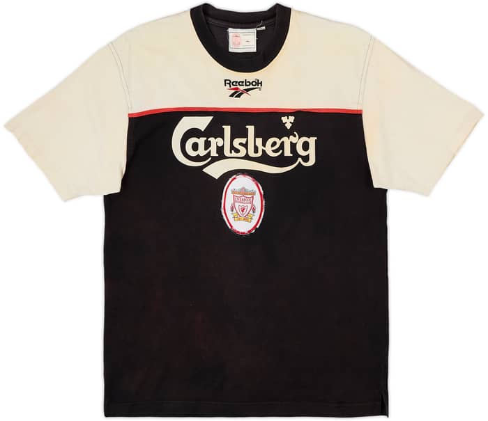 1996-97 Liverpool Reebok Cotton Tee - 5/10 - (M)