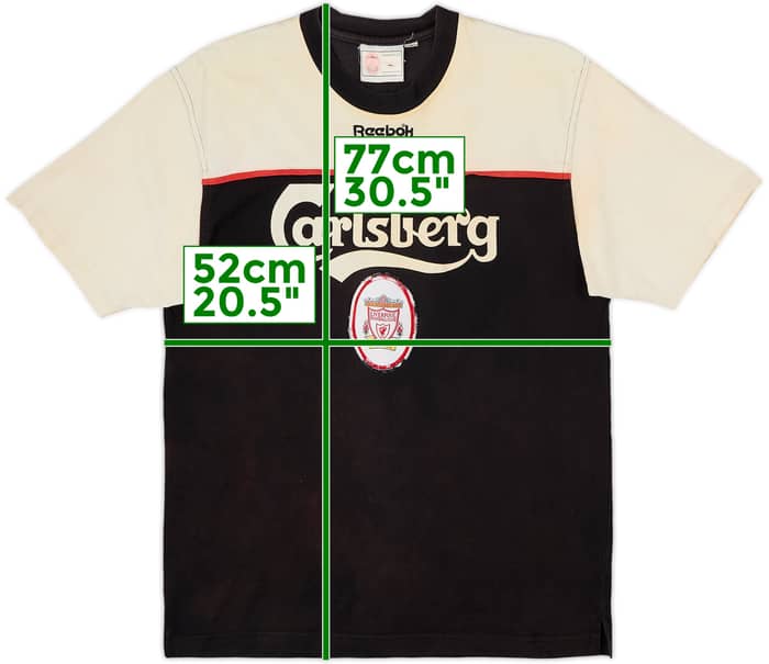 1996-97 Liverpool Reebok Cotton Tee - 5/10 - (M)