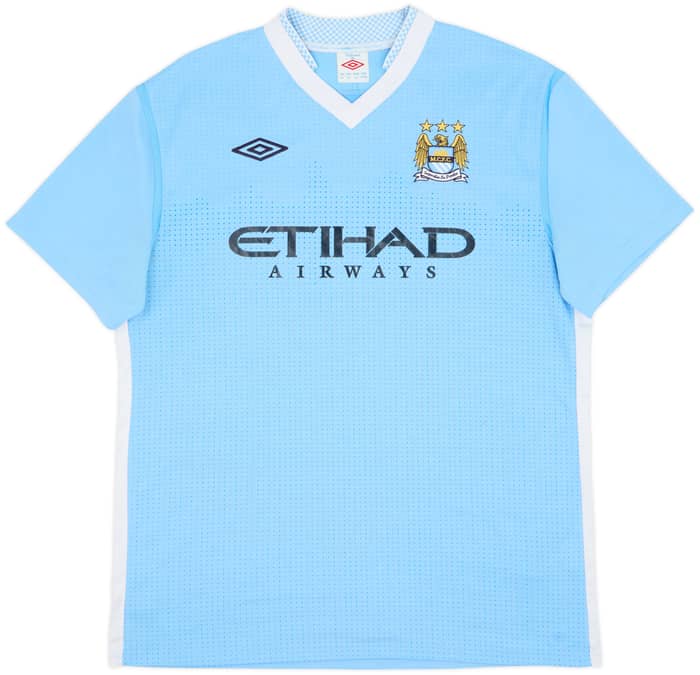 2011-12 Manchester City Home Shirt Kun Aguero #16 - 6/10 - (L)