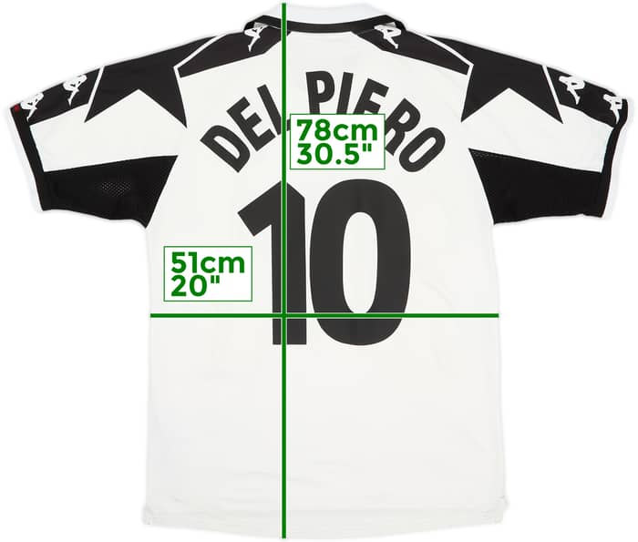 1999-00 Juventus Away Shirt Del Piero #10 - 5/10 - (M)