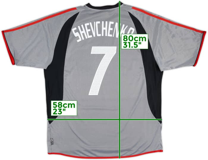 2003-04 AC Milan Third Shirt Shevchenko #7 - 6/10 - (XL)