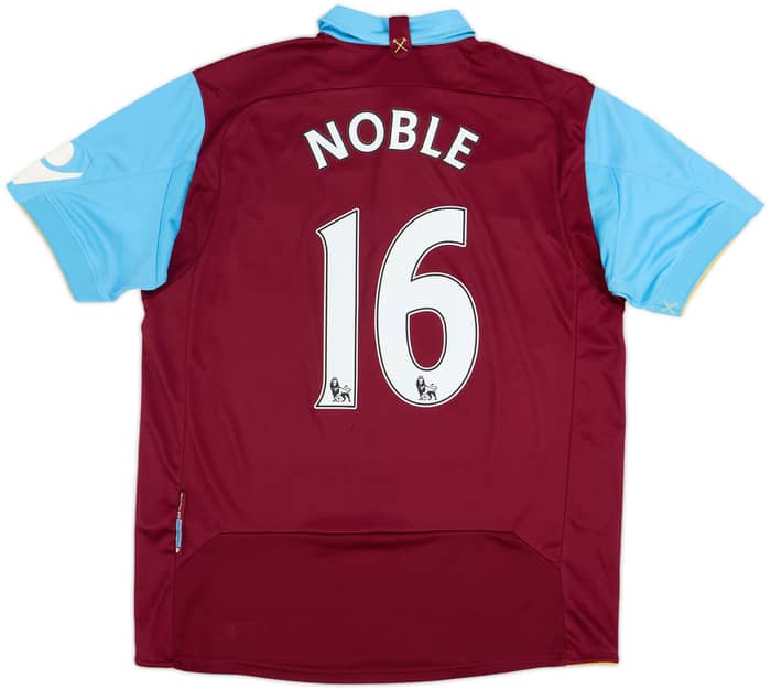 2010-11 West Ham Home Shirt Noble #16 - 8/10 - (M)
