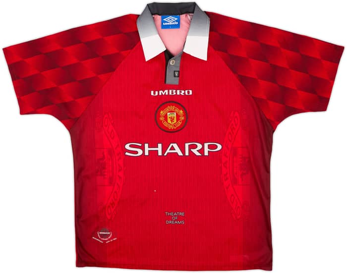 1996-98 Manchester United Home Shirt Cantona #7 - 6/10 - (L)