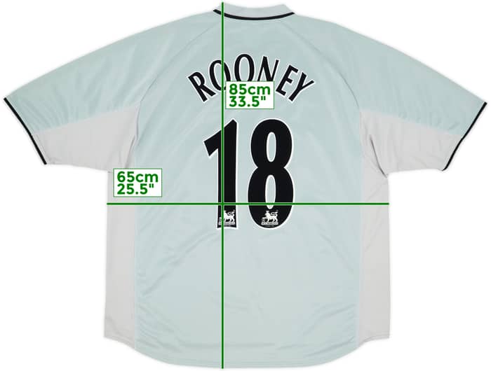 2001-02 Everton Away Shirt Rooney #18 - 9/10 - (XL)